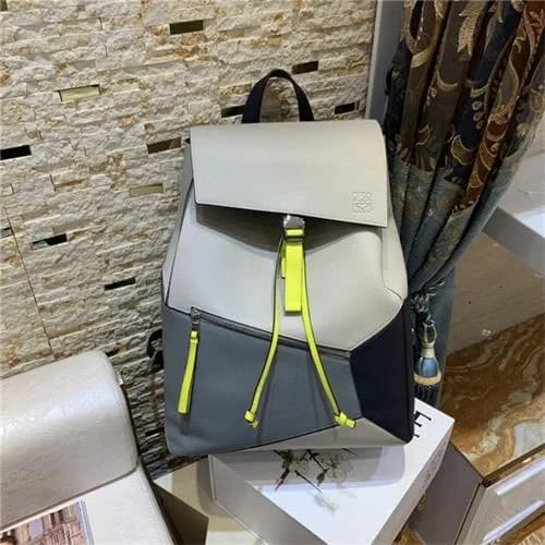 [로에베] Loewe Custom Leather Men's Back Pack 33c… - 1