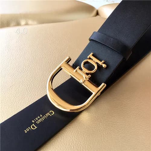 Dior 2021 Men's Leather Belt,4.0cm - 디올 2021 남… - 1