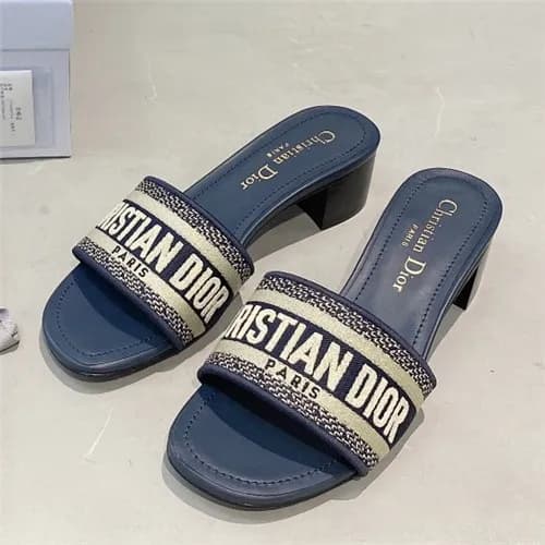 [세련되고 이뻐]Dior 2021 Women's Embroidery Slipper,… - 1