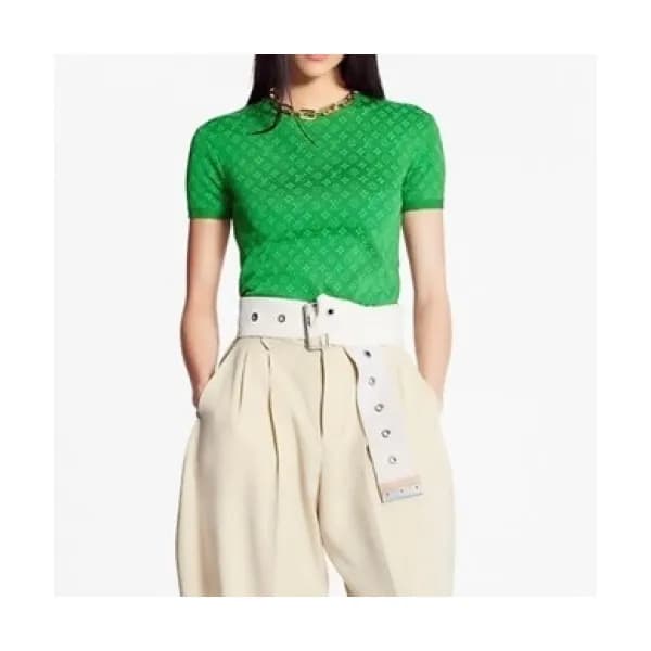 Louis vuitton Womens Logo Short Sleeved Tshirts Gr… - 1