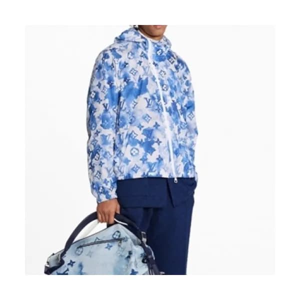 Louis vuitton Mens Logo Wind-proof Jackets Blue -… - 1