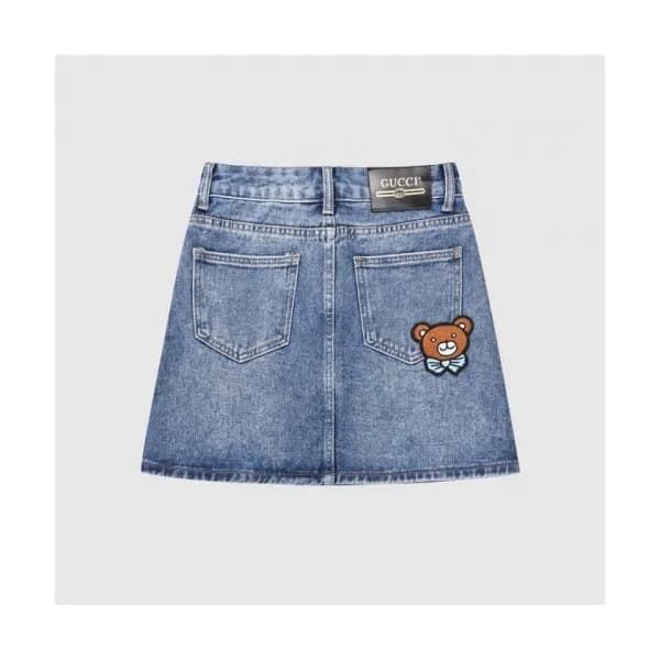 Gucci Womens Initial Logo Skirts Blue - 구찌 2021 여…