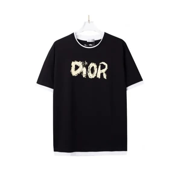 Dior Mm/Wm Casual Crew-neck Short Sleeved Tshirts… - 1
