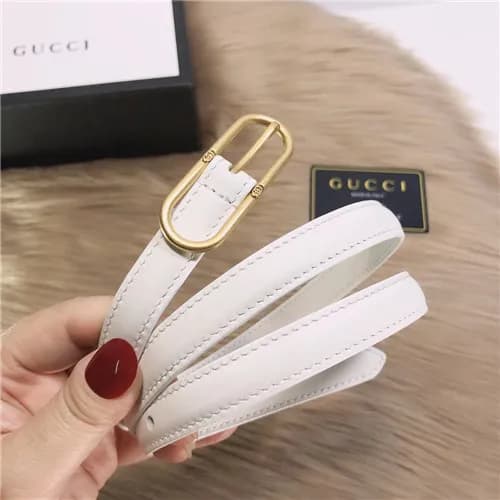 Gucci 2021 Women's Leather Belt,1.5cm,GUBT0213… - 1