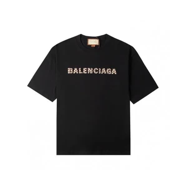 Balenciaga Mm/Wm Logo Cotton Short Sleeved Tshirt… - 1