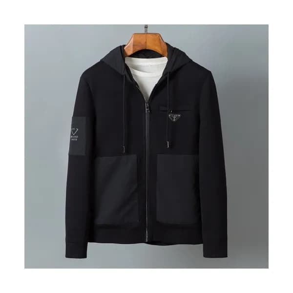 Prada Mens Logo Casual Jackets Black - 프라다 2021 남… - 1