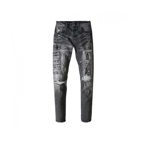 Amiri Mens Trendy Denim Pants Black - 아미리 2021 남성… - 1