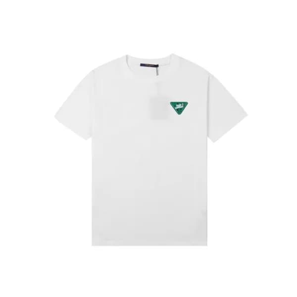 프라다 남성 크루넥 화이트 반팔티 - Mens White Tshirts - Pra02607… - 1