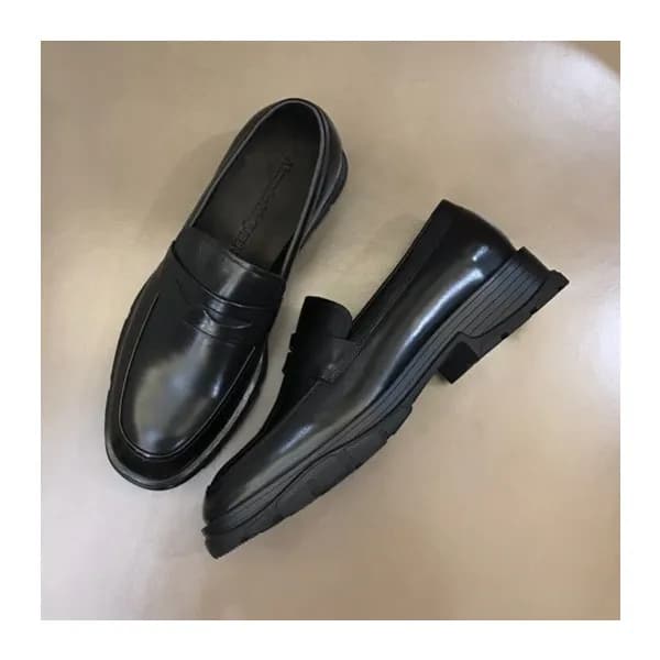 알렉산더맥퀸 남성 히든 블랙 로퍼 - Mens Black Loafer -alx0183x - 1