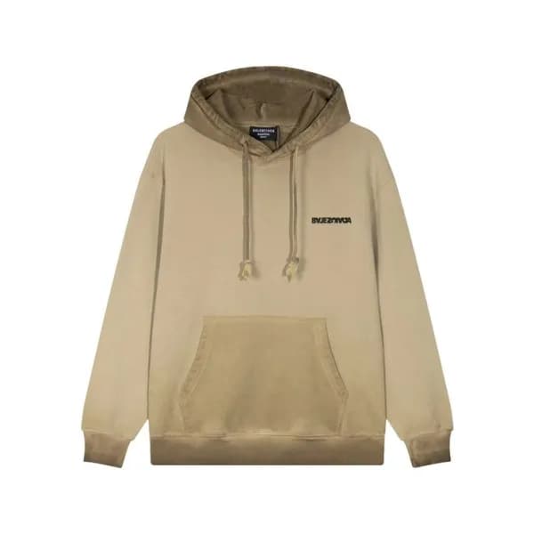 발렌시아가 남/녀 캐쥬얼 카멜 후드티 - Balenciaga Unisex Camel Hoo… - 1