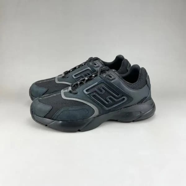 펜디 남/녀 이니셜 블랙 스니커즈 - Fendi Unisex Black Sneakers -… - 1