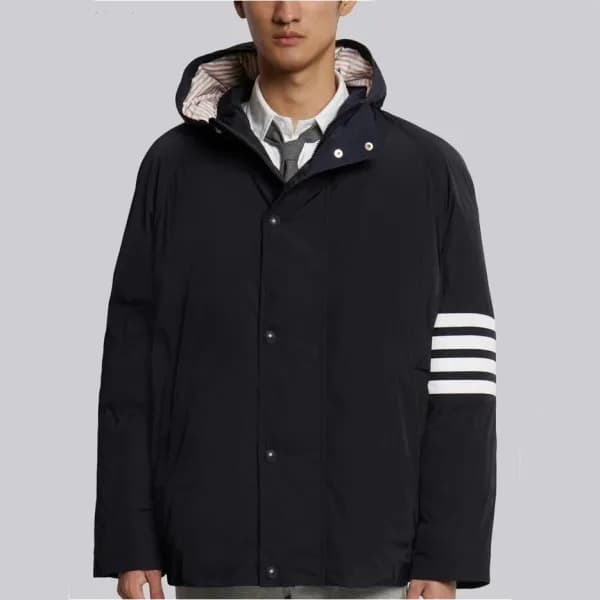 톰브라운 남성 네이비 다운 패딩 - Thom Browne Mens Navy Padding… - 1