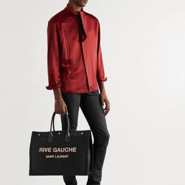 입생로랑 남/녀 블랙 토트백 - Saint Laurent Unisex Black Tote … - 1