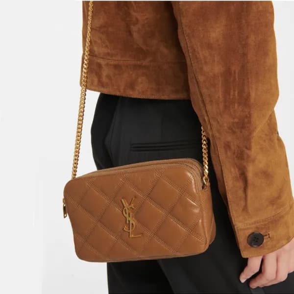 입생로랑 여성 카멜 숄더백 - Saint Laurent Womens Camel Should… - 1