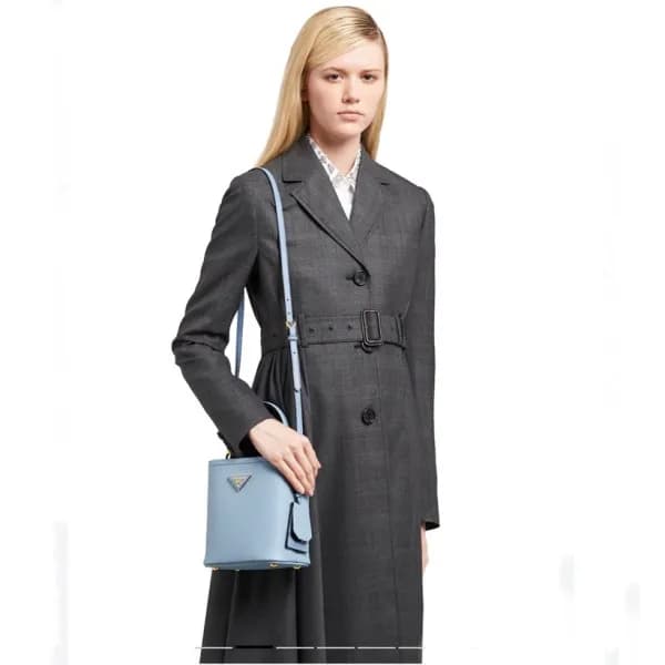 프라다 여성 블루 듀블렛 - Prada Womens Blue Shoulder Bag - p… - 1