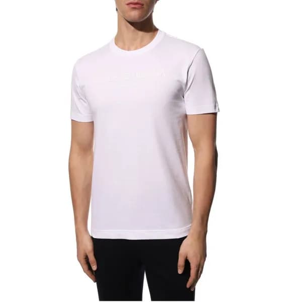 돌체앤가바나 남성 화이트 반팔티 - Dolce&Gabbana Mens White Tshir… - 1