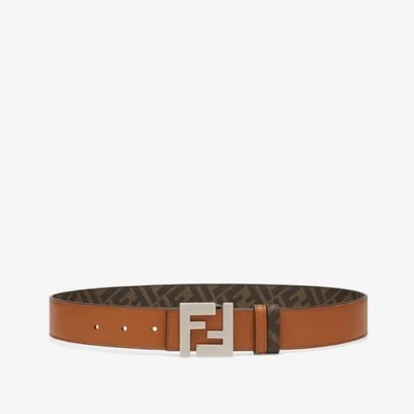 펜디 남성 시그니처 양면 브라운 벨트 - Fendi Mens Brown Belts - fe… - 1