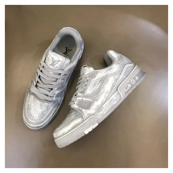 루이비통 남/녀 그레이 스니커즈 - Louis vuitton Unisex Gray Snea… - 1