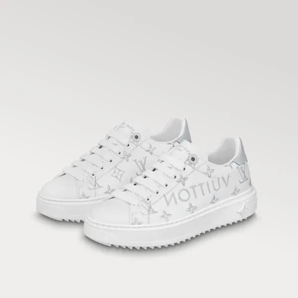 루이비통 남/녀 실버 스니커즈 - Louis vuitton Unisex Silver Sne… - 1