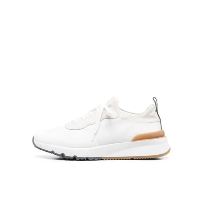 브루넬로쿠치넬리 남성 화이트 스니커즈 - Brunello Cucinelli Mens Whi… - 1