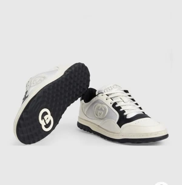 구찌 남/녀 화이트 스니커즈 - Gucci Unisex White Sneakers- gu6… - 1