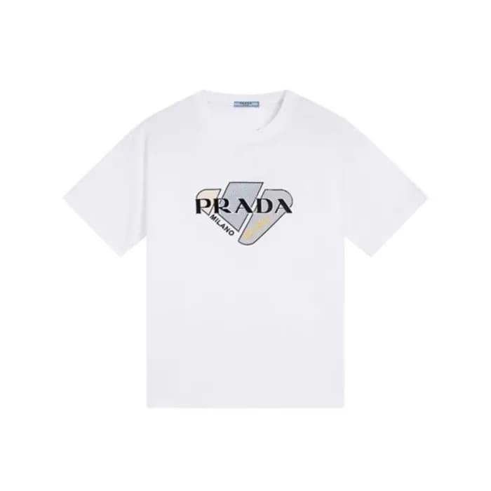 프라다 남성 화이트 반팔티 - Prada Mens White T-shirts - pr459… - 1