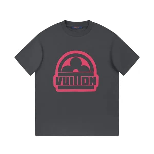 루이비통 남성 그레이 크루넥 반팔티 - Louis vuitton Mens Gray Shor… - 1