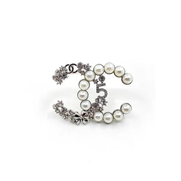 샤넬 여성 화이트 골드 브로치 - Chanel Womens Whie Gold Brooch … - 1