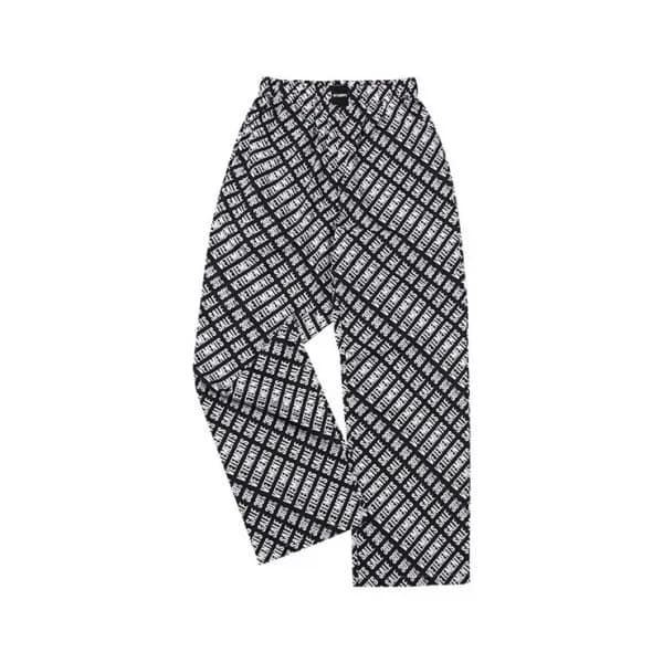 베트멍 남/녀 블랙 팬츠 - Vetements Unisex Black Pants - vet… - 1