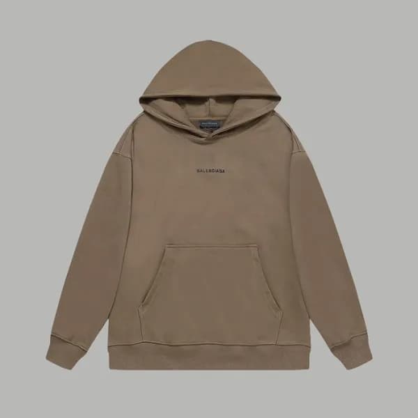 발렌시아가 남/녀 카멜 후드티 - Balenciaga Unisex Camel Hoodie … - 1