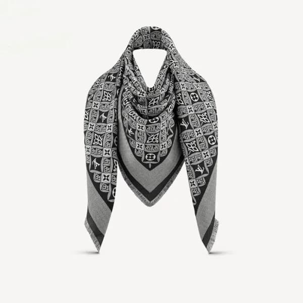 루이비통 여성 블랙 머플러 - Louis vuitton Womens Black Muffle… - 1