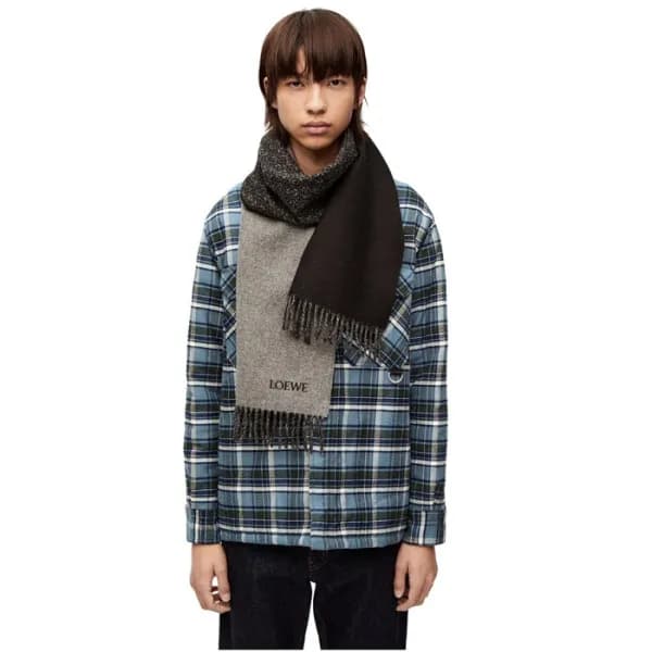 로에베 남성 블랙 머플러 - Loewe Mens Black Muffler - acc806x - 1