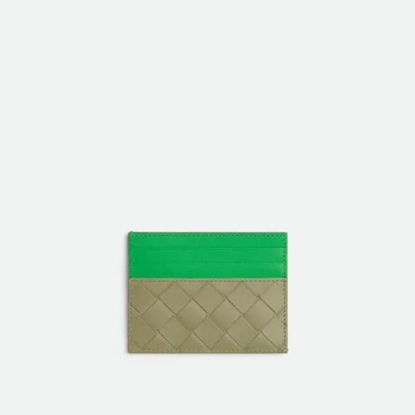 보테가베네타 남성 그린 카드 지갑 - Bottega Veneta Mens Green Car… - 1