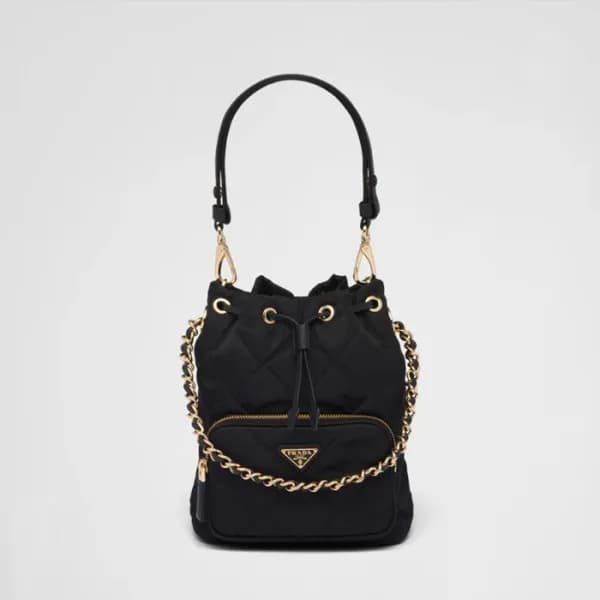 프라다 여성 블랙 버킷백 - Prada Womens Black Bucket Bag - pr… - 1