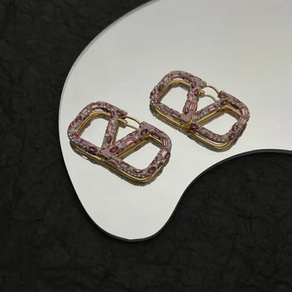 발렌티노 여성 핑크 이어링 - Valentino Womens Pink Earring - a… - 1