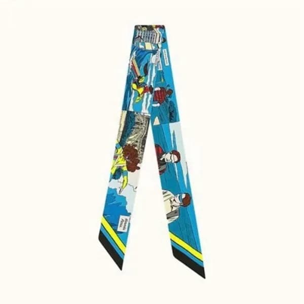 에르메스 여성 블루 미차 - Hermes Womens Blue Scarf - acc1624… - 1