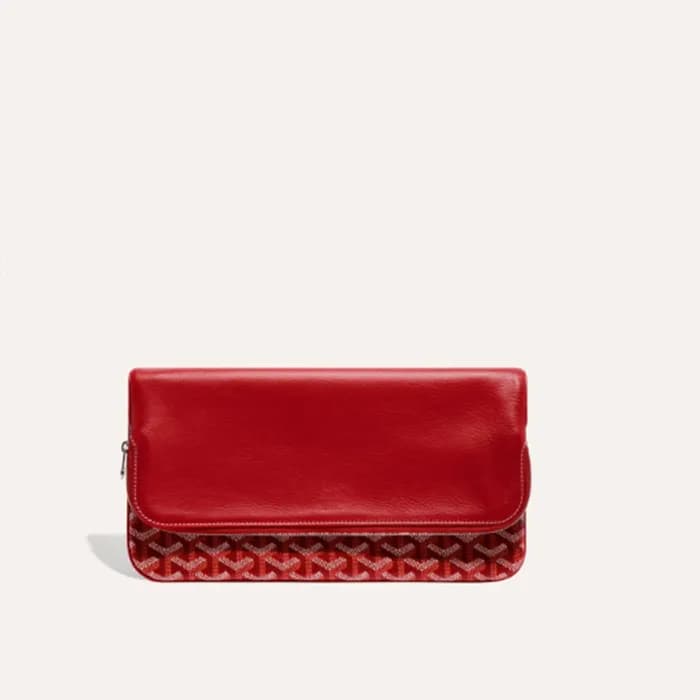 고야드 남/녀 레드 생마리 클러치 - Goyard Unisex Saint Marie Clu… - 1