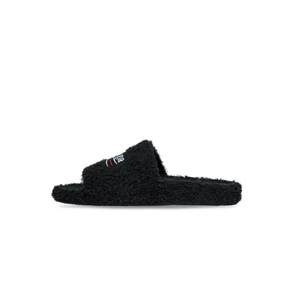 발렌시아가 남/녀 블랙 슬리퍼 - Balenciaga Unisex Black Slipper… - 1