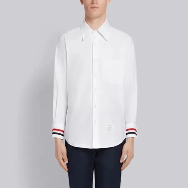 톰브라운 남성 클래식 셔츠 - Thom Browne Mens Dress Shirts - t… - 1