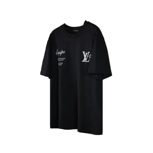 루이비통 남성 라운드 반팔 티셔츠 - Louis vuitton Mens Round Tshi… - 1