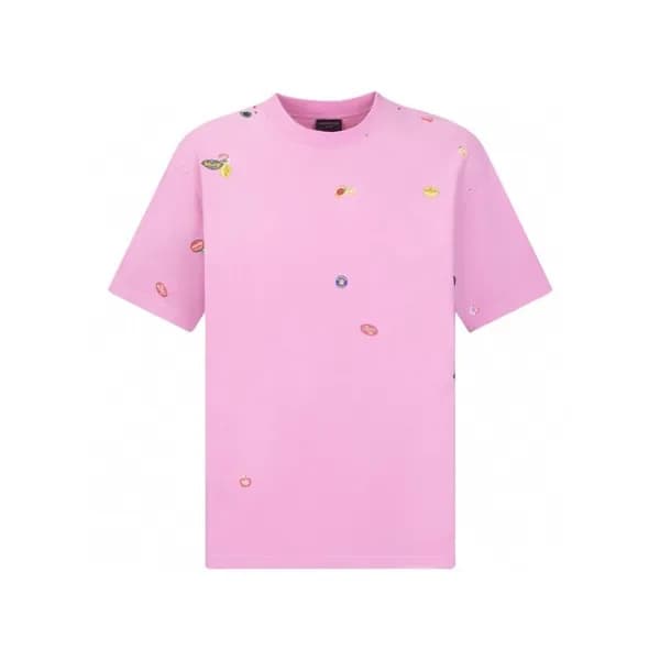 발렌시아가 남성 라운드 반팔 티셔츠 - Balenciaga Mens Round Tshirt… - 1
