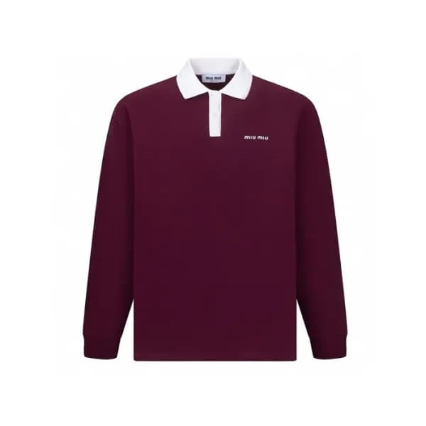미우미우 남/녀 폴로 긴팔티 - Miumiu Unisex Polo Tshirt - mic4…