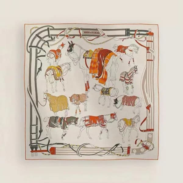 에르메스 여성 실크 스카프 - Hermes Womens Silk Scarf - acc308… - 1