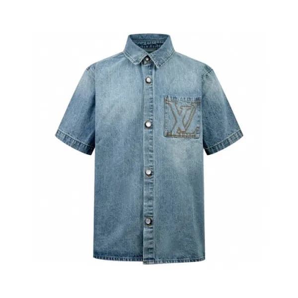 루이비통 남성 반팔 셔츠 - Louis vuitton Mens Polo Shirt - lv… - 1