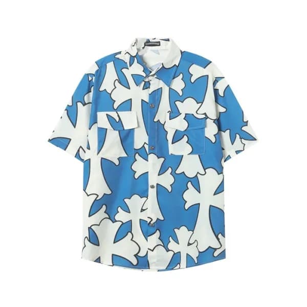 크롬하츠 남성 반팔 셔츠 - Chrom hearts Mens Polo Shirts - ch… - 1