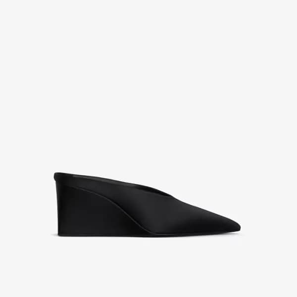 알라이아 여성 새틴 큐브 웨지 뮬 - Alaia Womens Cube Wedge Mules… - 1