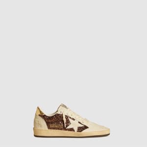 골든구스 남성 메탈릭 레더 힐탭 글리터 볼스타 - Golden Goose Mens Meta…
