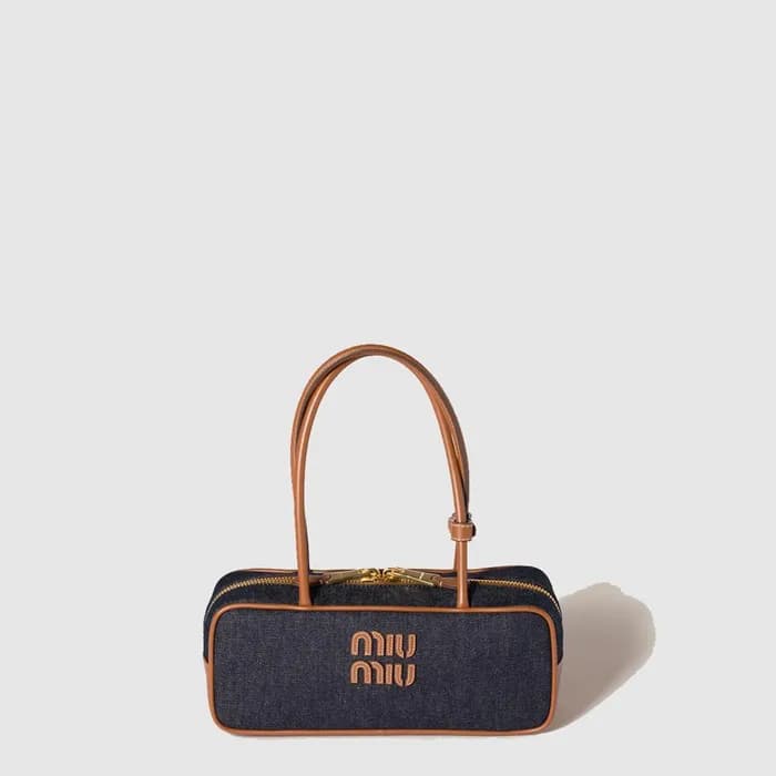 미우미우 여성 보 데님 백 - Miumiu Womens Bo Denim Bag - mib9… - 1