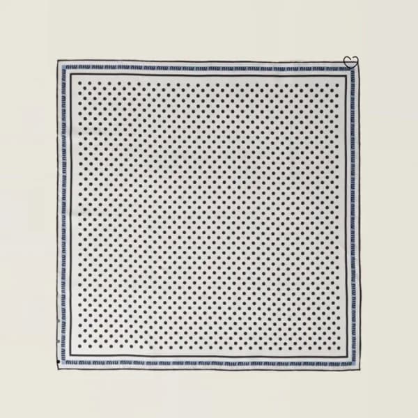 미우미우 여성 스퀘어 스카프 - Miumiu Womens Square Scarf - acc… - 1