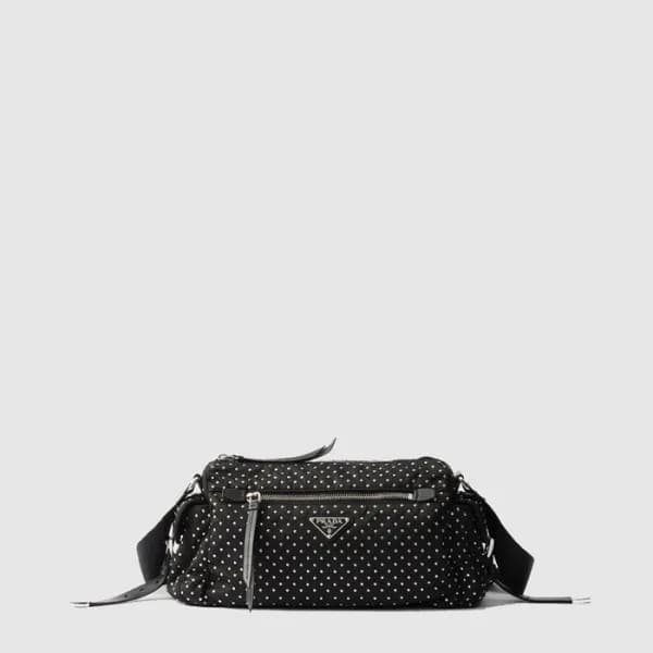 프라다 여성 스터드 리나일론 백 1BC236 - Prada Womens Studded Re… - 1